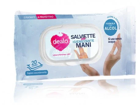 Dealo Alcohol Sanitizing Wipes Pcs.20