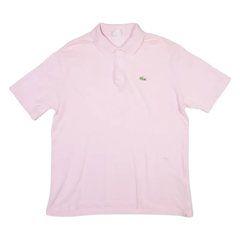 LACOSTE Mens Polo Shirt Pink XL