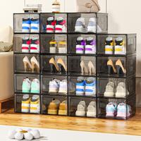 7CODE Thicken & Sturdy 6/8/9/10 Pack Thicken Shoe Organizer Stackable,Shoe Containers For Sport Sneaker Display,Upgraded Stur...