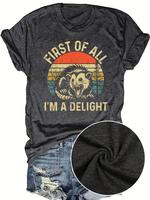 [Sale Up To 45%] First of All, I’m a Delight Opossum T-Shirt – Funny Vintage Retro Tee
