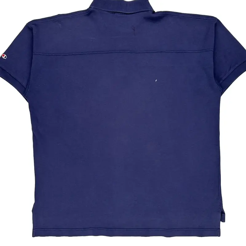 Virginia Tech Champion College Polo Shirt - XL Blue Cotton