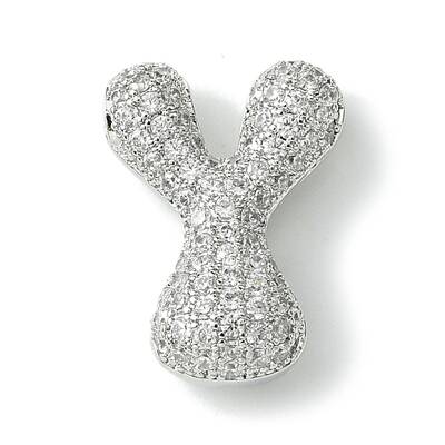 Rack Plating Brass Cubic Zirconia Pendants