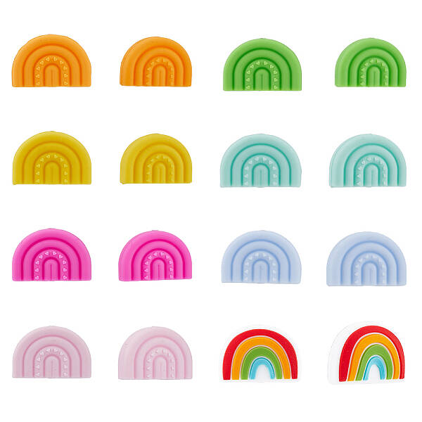 8 Style Food Grade Eco-Friendly Silicone Beads