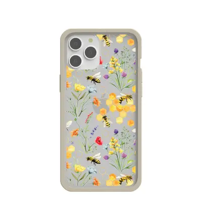Clear Sweet Bees iPhone 12 Pro Max Case With London Fog Ridge
