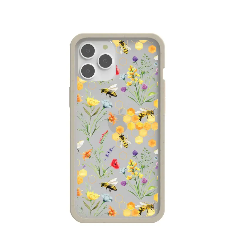 Clear Sweet Bees iPhone 12 Pro Max Case With London Fog Ridge