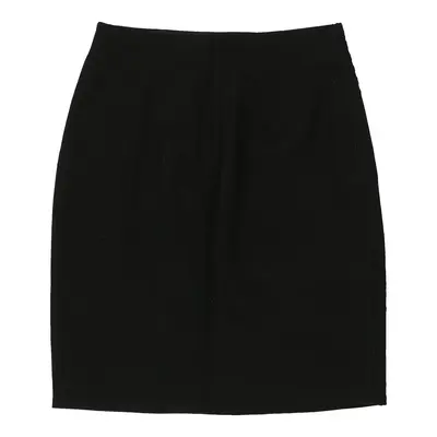 Gianni Versace Embroidered Skirt - 28W UK 8 Black Wool Blend | Size: UK 8