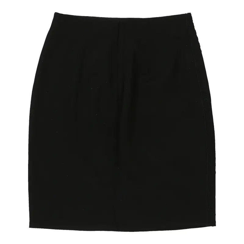 Gianni Versace Embroidered Skirt - 28W UK 8 Black Wool Blend | Size: UK 8