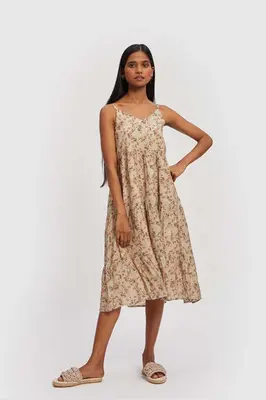 Strappy Midi Dress | Color: Peony Parade | Size: XS