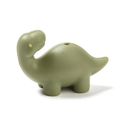 Dinosaur Food Grade Eco-Friendly Silicone Focal Beads