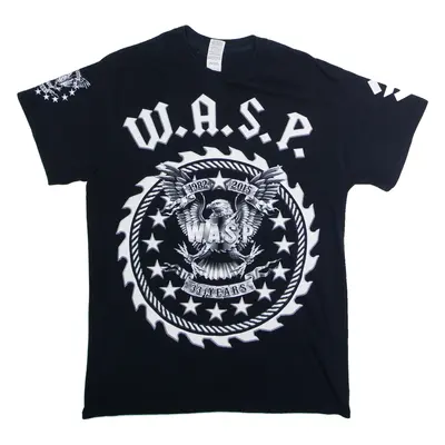 GILDAN W.A.S.P. 33 Years Of Blood Mens Band T-Shirt Black Crew Neck M