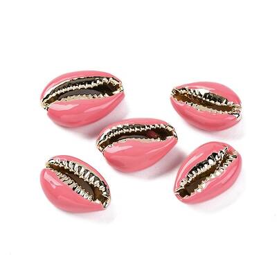 Electroplated Cowrie Shell Beads