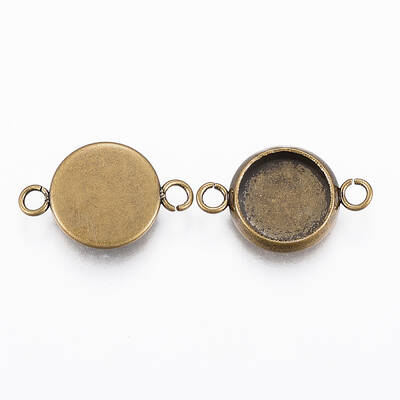 304 Stainless Steel Cabochon Connector Settings