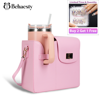 Behaesty Adjustable Crossbody Bag for Drink Holder with Wallet Storage, Cup Accessories Gym/Work/Travel Drinkware Crossbodyba...