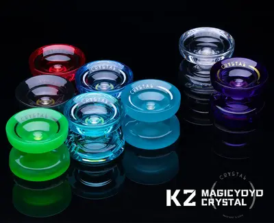 MAGICYOYO K2 Crystal - Professional Responsive Yoyo for Kids Beginners with Extra Unresponsive Yoyo Bearing, Pro Plastic Tric...