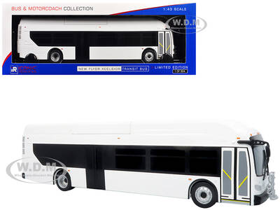 New Flyer Xcelsior Transit Bus Bank White The Bus & Motorcoach Collection Limited Edition to 504 Pieces Worldwide 1/43 Mode...