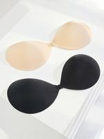 Women's Solid Push Up Nipple Cover, Invisible Silicone Bra, Self-adhesive Backless Strapless Bra, Summer Wear 2024, Breast P...