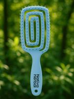 Nativa Herbal Detangling Brush - Elegant Rectangular Design for Effective Hair Care & Natural Ingredients Unisex Tool