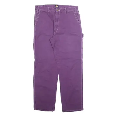 DICKIES Carpenter Mens Jeans Purple Regular Skinny W34 L32