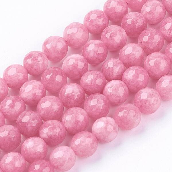 Natural White Jade Bead Strands