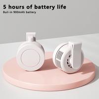 Hands-Free Clip On Fan for Shirt - USB Rechargeable 3-Speed Portable Mini Neck & Waist Fan with Belt Clip for Camping, Outdoo...