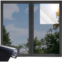 Window Privacy Film, One-Way Reflective Mirror for Daytime Home Office Use, Multiple Color Options, UV Sun Blocking, Heat Con...