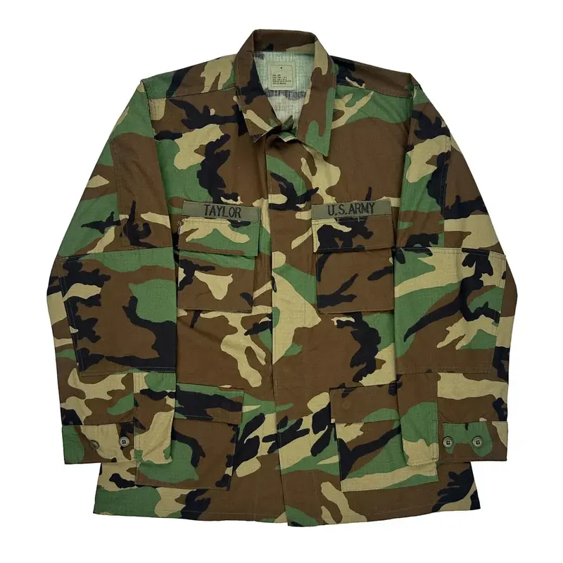 U.S. Army American Apparel Jacket - Large Camo Cotton Blend