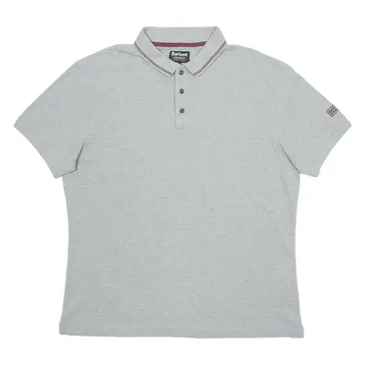 BARBOUR Mens Polo Shirt Grey XL