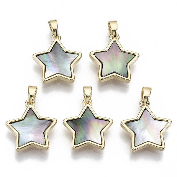 Natural Black Lip Shell Pendants
