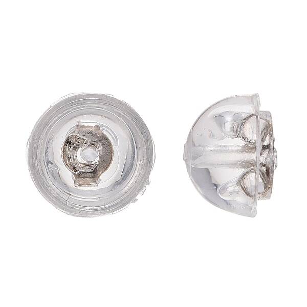 Anti-Tarnish Rhodium Plated 925 Sterling Silver Ear Nuts