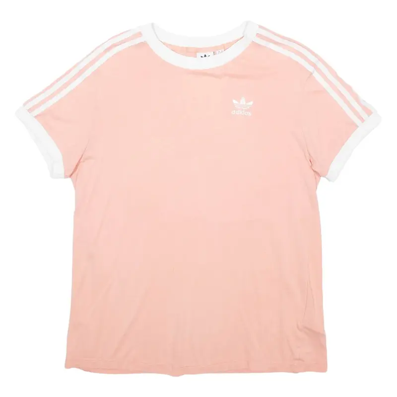 ADIDAS Womens T-Shirt Pink UK 6