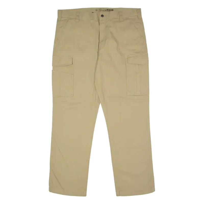 CARHARTT Cargo Workwear Mens Canvas Trousers Beige Relaxed Straight W40 L32