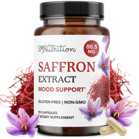 Saffron Supplements 88.5mg | 3-Month Supply | Pure Saffron Extract Capsules for Mood, Focus, Eye Health & Energy Balance Supp...