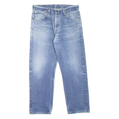LEVI'S 521 02 Mens Jeans Blue Regular Straight Stone Wash W32 L30