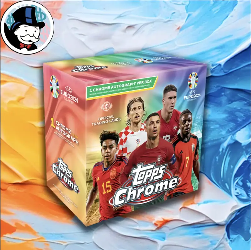 1X Topps Chrome 2023/2024 EURO PYT Break!  [Lamine Yamal Autos] + [Cristiano Ronaldo Autos]