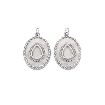 304 Stainless Steel Pendant Enamel Settings