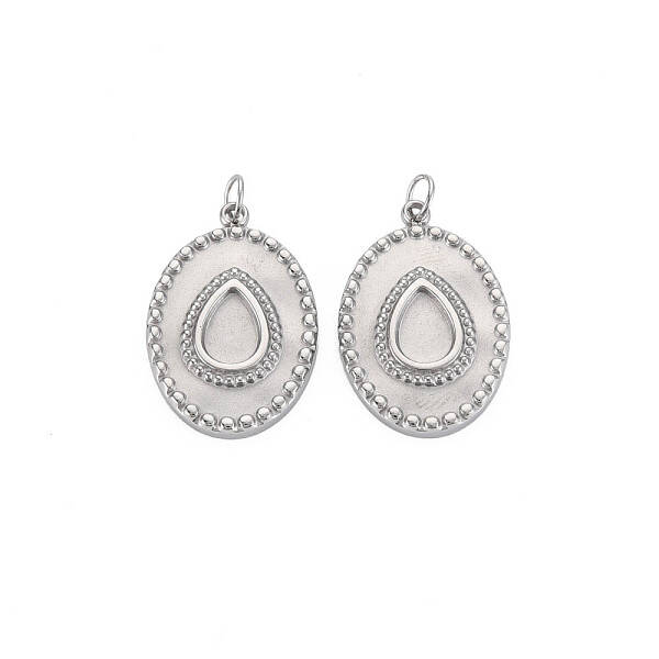 304 Stainless Steel Pendant Enamel Settings