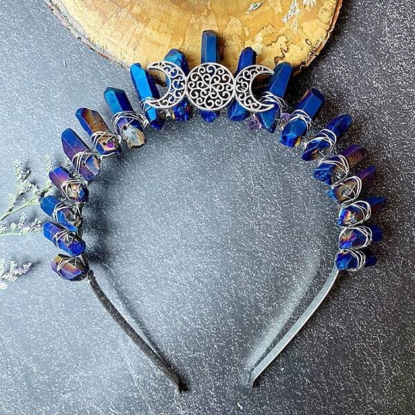 Tiara Triple Moon Metal Hair Bands