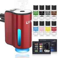 LWW Car Air Freshener with Three Adjustable Intensity Levels, 8x10ml France Essential Oil Aroma Diffuser