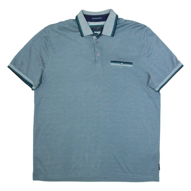 TED BAKER Mens Polo Shirt Blue XL