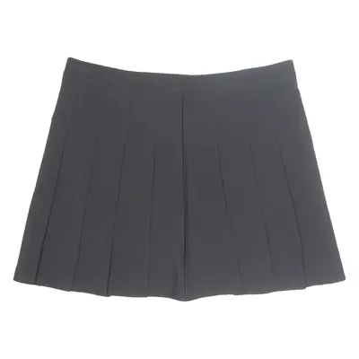 Womens Pleated Skirt Black Short M