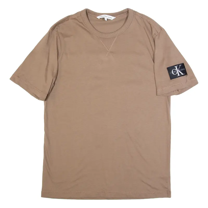 CALVIN KLEIN JEANS Mens T-Shirt Brown M