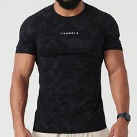 Men's Muscle Fit Longline Bodybuilding Workout Casual Fashion Short Sleeve T-Shirt