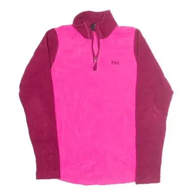 HELLY HANSEN Polartec Sports Fleece Pink 1/4 Zip Womens S