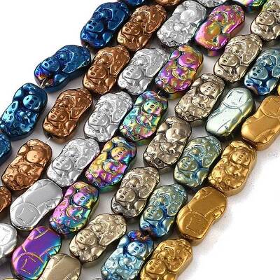 Electroplated Synthetic Non-magnetic Hematite Beads Strands