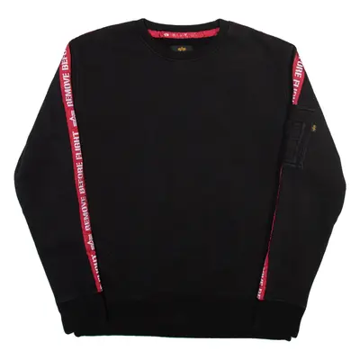 ALPHA INDUSTRIES Mens Sweatshirt Black M