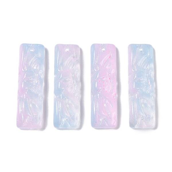Baking Paint Glass Pendants