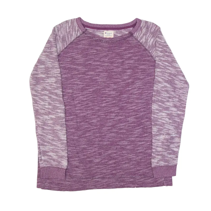 CHAMPION Sweatshirt Purple Womens L