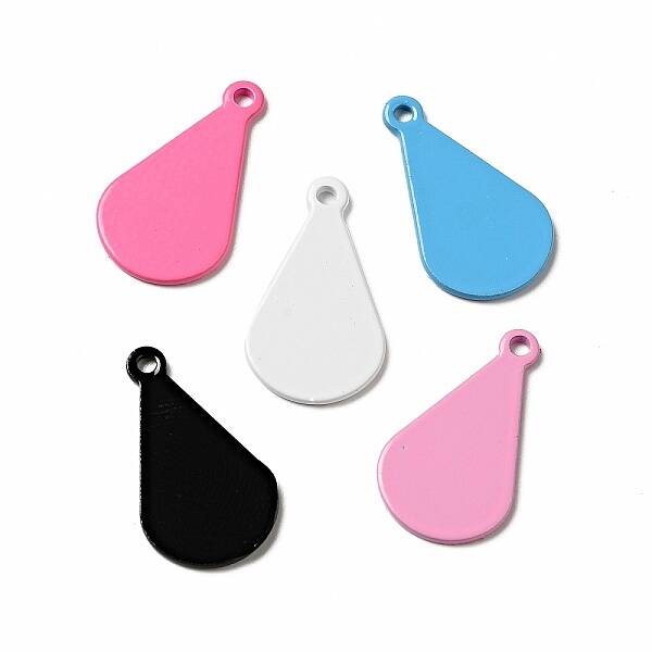 Spray Painted 201 Stainless Steel Pendants
