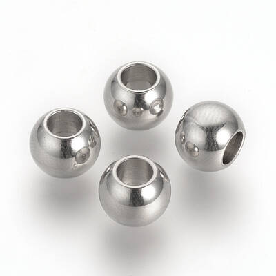 Tarnish Resistant 304 Stainless Steel European Beads