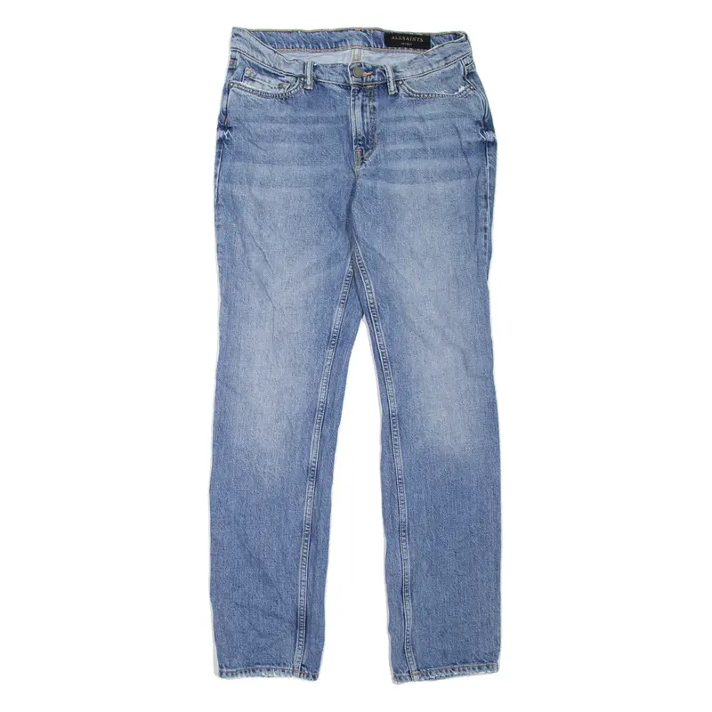 ALL SAINTS Jo Womens Jeans Blue Regular Skinny Stone Wash W27 L29